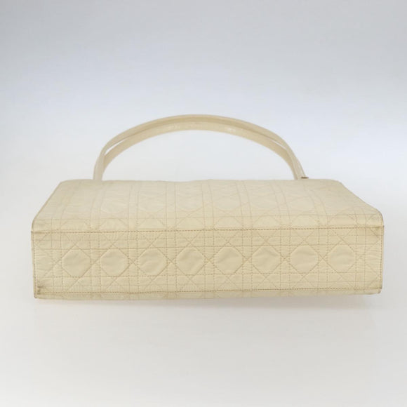 Christian Dior Canage Tote Bag Nylon Beige Auth 157138