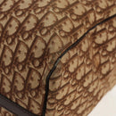 Christian Dior Trotter Canvas Boston Bag Beige Gold Auth 157139-11