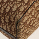 Christian Dior Trotter Canvas Boston Bag Beige Gold Auth 157139-13