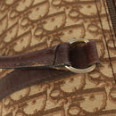 Christian Dior Trotter Canvas Boston Bag Beige Gold Auth 157139-14