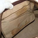 Christian Dior Trotter Canvas Boston Bag Beige Gold Auth 157139-20