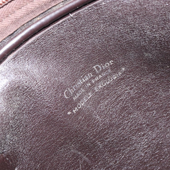 Christian Dior Trotter Canvas Hand Bag Beige Gold Auth 157140