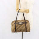 Christian Dior Trotter Canvas Hand Bag Beige Gold Auth 157140-21