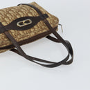 Christian Dior Trotter Canvas Hand Bag Beige Gold Auth 157140-7