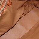 CELINE Macadam Canvas Tote Bag PVC Leather Brown Gold Auth 157141-11