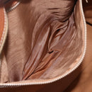 CELINE Macadam Canvas Tote Bag PVC Leather Brown Gold Auth 157141-21