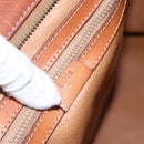 CELINE Macadam Canvas Tote Bag PVC Leather Brown Gold Auth 157141-12