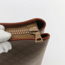 CELINE Macadam Canvas Tote Bag PVC Beige Auth 157142-14