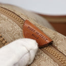 CELINE Macadam Canvas Tote Bag PVC Beige Auth 157142-21