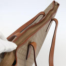 CELINE Macadam Canvas Tote Bag PVC Beige Auth 157142-6