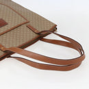 CELINE Macadam Canvas Tote Bag PVC Beige Auth 157142-7