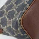 CELINE Paris Macadam Canvas Shoulder Bag Blue Auth 157144-16