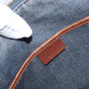 CELINE Paris Macadam Canvas Shoulder Bag Blue Auth 157144-18