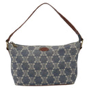 CELINE Paris Macadam Canvas Shoulder Bag Blue Auth 157144-13