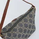 CELINE Paris Macadam Canvas Shoulder Bag Blue Auth 157144-6