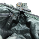PRADA Hand Bag Nylon 2way Green Gold Auth 157145-25