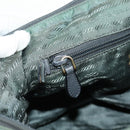 PRADA Hand Bag Nylon 2way Green Gold Auth 157145-26