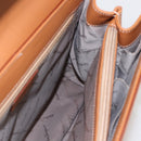 Salvatore Ferragamo Gancini Hand Bag Leather 2way Brown Gold Auth 157148V-21