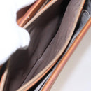 Salvatore Ferragamo Gancini Hand Bag Leather 2way Brown Gold Auth 157148V-24