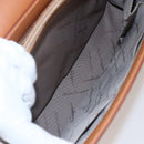 Salvatore Ferragamo Gancini Hand Bag Leather 2way Brown Gold Auth 157148V-25