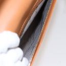 Salvatore Ferragamo Gancini Hand Bag Leather 2way Brown Gold Auth 157148V-26