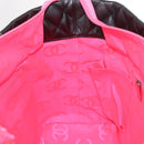 CHANEL Cambon Line Tote Bag Leather Black Silver CC Auth 157150SM-17