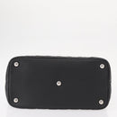 CHANEL Cambon Line Tote Bag Leather Black Silver CC Auth 157150SM-9