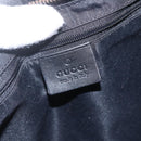 GUCCI GG Canvas Shoulder Bag Black Gold 90699 Auth 157151V-20
