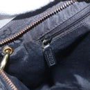 GUCCI GG Canvas Shoulder Bag Black Gold 90699 Auth 157151V-21