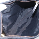 GUCCI GG Canvas Shoulder Bag Black Gold 90699 Auth 157151V-10