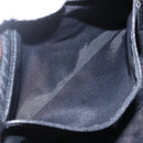 GUCCI GG Canvas Shoulder Bag Black Gold 90699 Auth 157151V-24