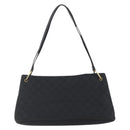 GUCCI GG Canvas Shoulder Bag Black Gold 90699 Auth 157151V-2