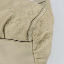 GUCCI GG Canvas Guccissima Abbey Hand Bag Leather Beige 190525 Auth 157153-12