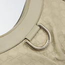 GUCCI GG Canvas Guccissima Abbey Hand Bag Leather Beige 190525 Auth 157153-14