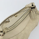 GUCCI GG Canvas Guccissima Abbey Hand Bag Leather Beige 190525 Auth 157153-6