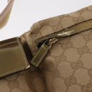 GUCCI GG Canvas Sherry Line Waist bag Beige Gold 28566 Auth 157154-10