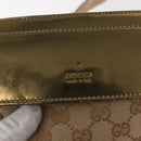 GUCCI GG Canvas Sherry Line Waist bag Beige Gold 28566 Auth 157154-18