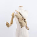 GUCCI GG Canvas Sherry Line Waist bag Beige Gold 28566 Auth 157154-24