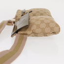 GUCCI GG Canvas Sherry Line Waist bag Beige Gold 28566 Auth 157154-4