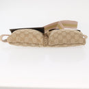 GUCCI GG Canvas Sherry Line Waist bag Beige Gold 28566 Auth 157154-5