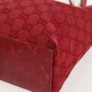 GUCCI GG Canvas Tote Bag Gold Red 002 1099 Auth 157156-10