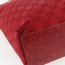 GUCCI GG Canvas Tote Bag Gold Red 002 1099 Auth 157156-13