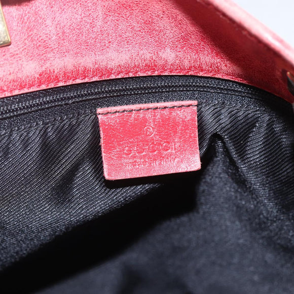 GUCCI GG Canvas Tote Bag Gold Red 002 1099 Auth 157156