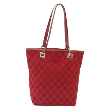 GUCCI GG Canvas Tote Bag Gold Red 002 1099 Auth 157156 - 0