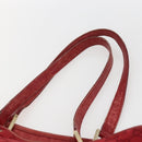 GUCCI GG Canvas Tote Bag Gold Red 002 1099 Auth 157156-8