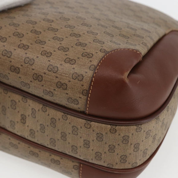 GUCCI Micro GG Supreme Shoulder Bag PVC Beige Gold 001 406 0790 Auth 157157