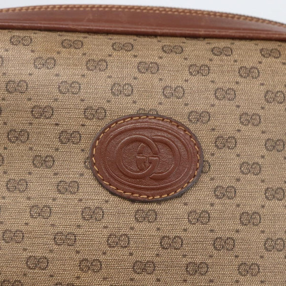 GUCCI Micro GG Supreme Shoulder Bag PVC Beige Gold 001 406 0790 Auth 157157