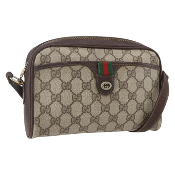 GUCCI GG Supreme Web Sherry Line Bag PVC Beige Red Green 116 02 089 Auth 157158