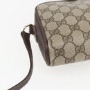 GUCCI GG Supreme Web Sherry Line Bag PVC Beige Red Green 116 02 089 Auth 157158-13