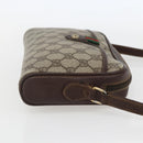 GUCCI GG Supreme Web Sherry Line Bag PVC Beige Red Green 116 02 089 Auth 157158-5